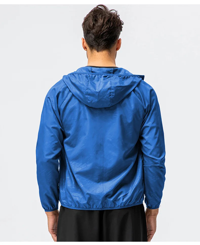 Unisex Waterproof Windbreaker Jacket – Sun Protection & Outdoor Use